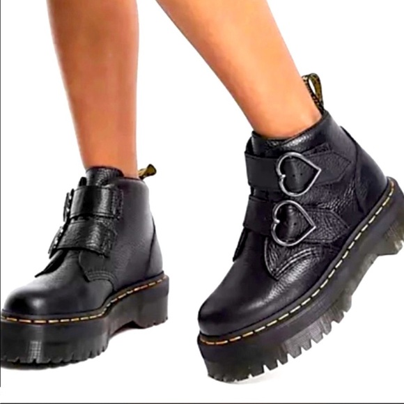 NEW Dr Martens Black Leather Women's Ankle Boots size